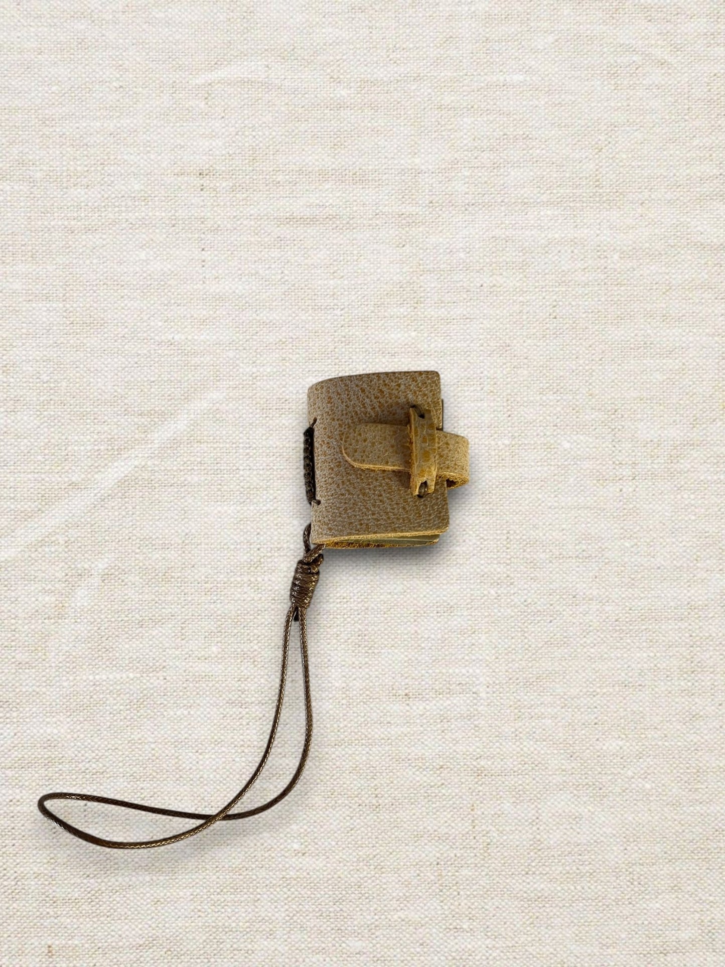 Handmade Mini Leather Notebook Charm - Made by Frey