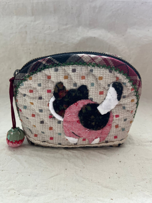 Hand‑Sewn Patchwork Coin Purse (One‑Off Piece) - Made by Frey