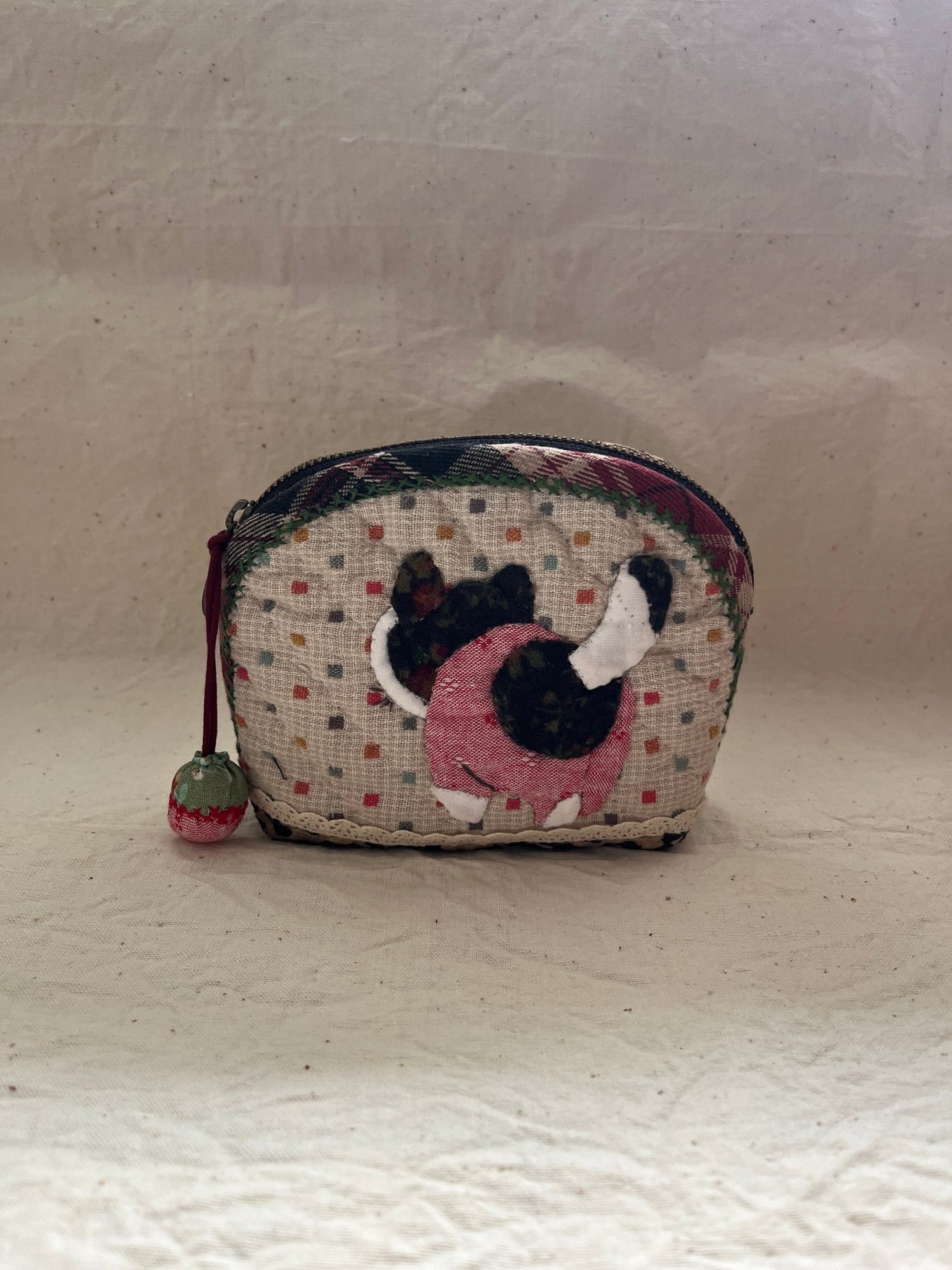 Hand‑Sewn Patchwork Coin Purse (One‑Off Piece) - Made by Frey
