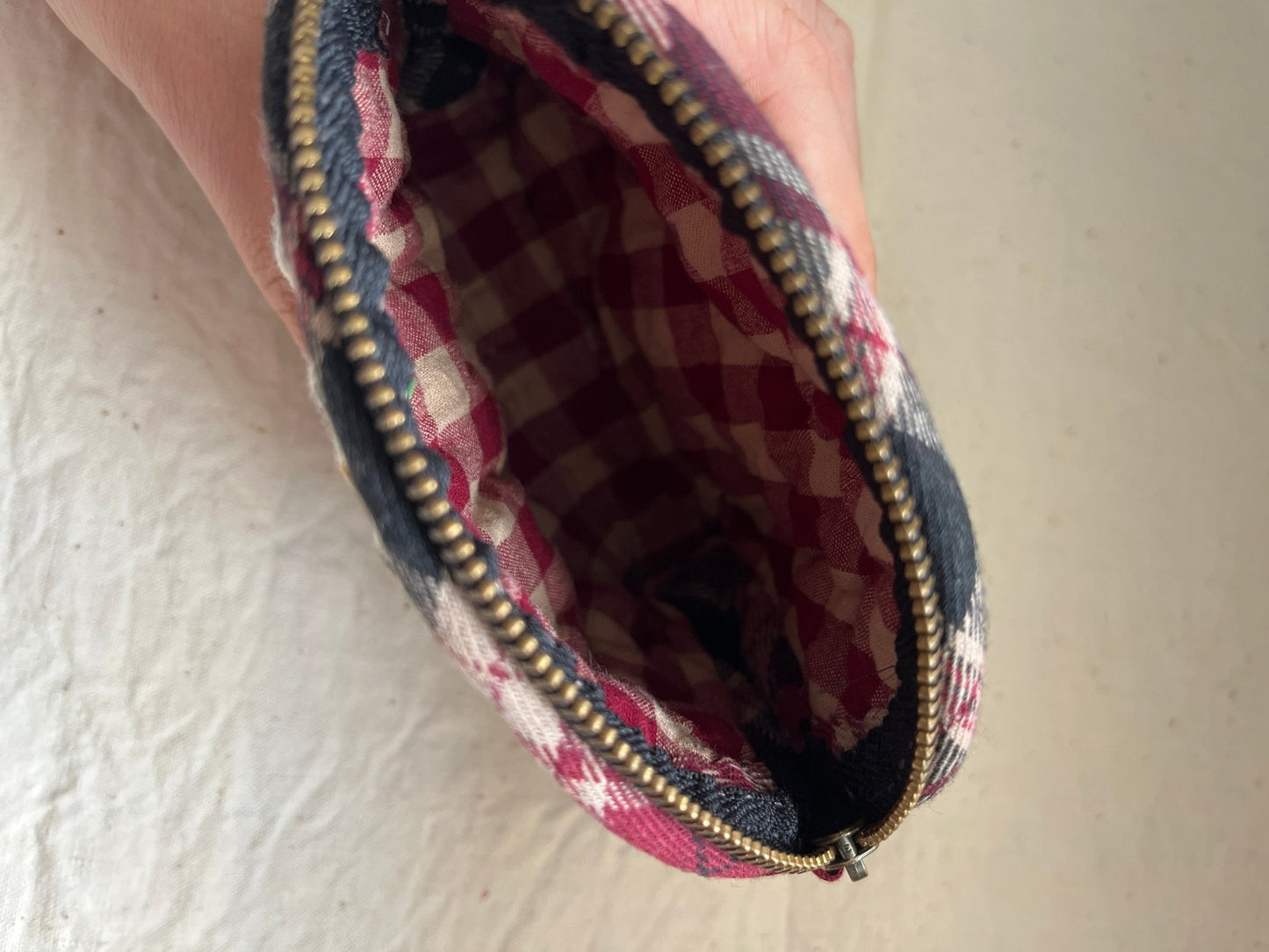 Hand‑Sewn Patchwork Coin Purse (One‑Off Piece) - Made by Frey