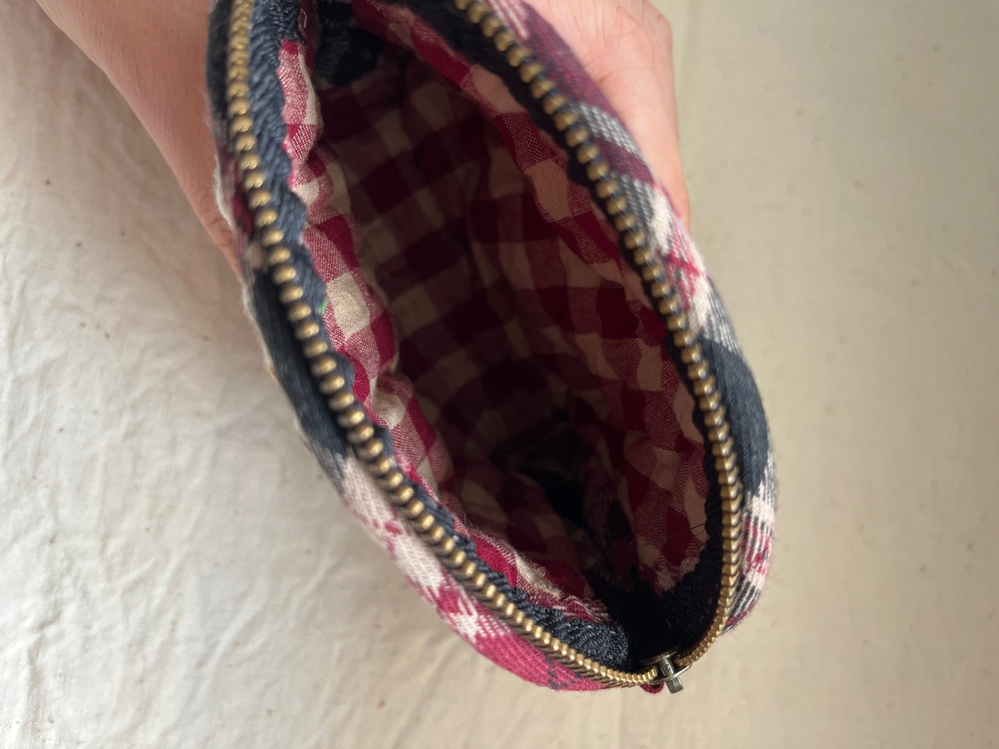 Hand‑Sewn Patchwork Coin Purse (One‑Off Piece) - Made by Frey