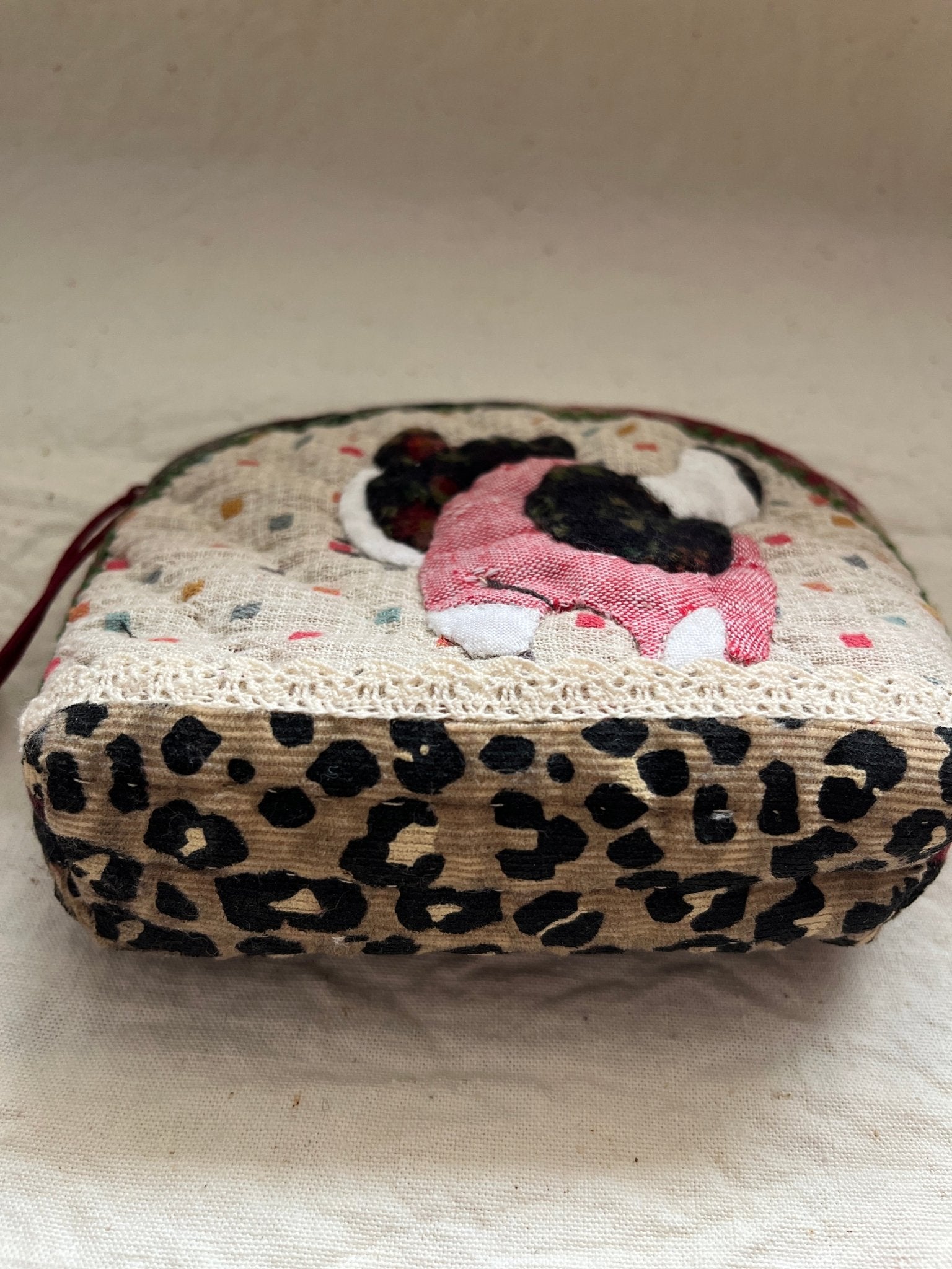 Hand‑Sewn Patchwork Coin Purse (One‑Off Piece) - Made by Frey