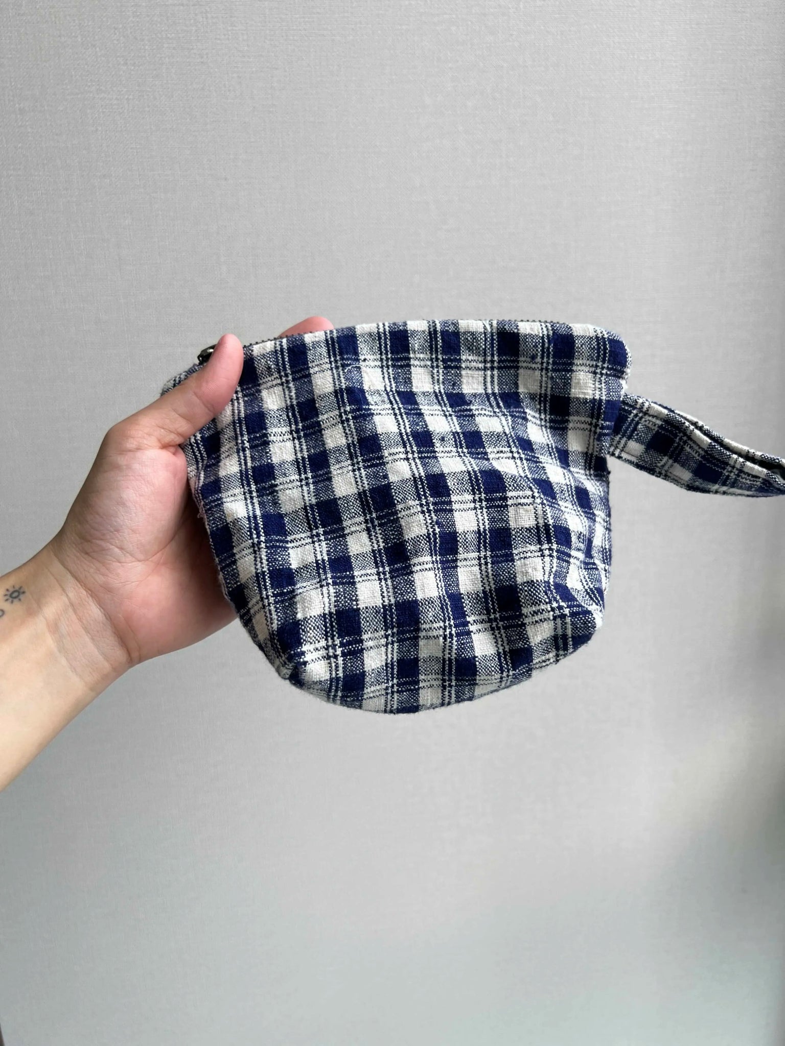 Handwoven Plaid Tote （2 - Piece Set） - Made by Frey