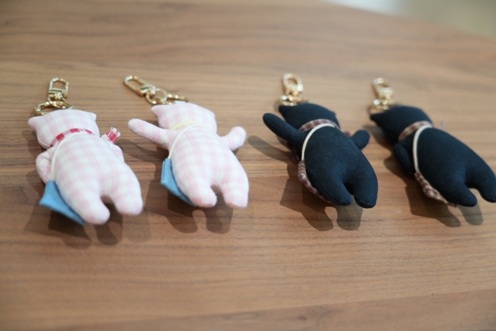 Happy & Grumpy Kitty Bag Charm - Made by Frey