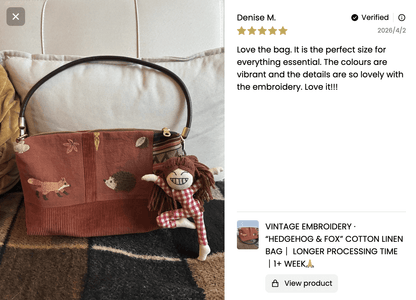🦔 Hedgehog & 🦊 Fox Bag - Made by Frey