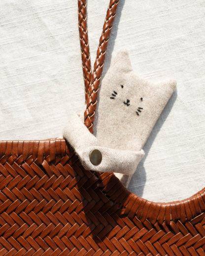 Hug Cat/Bear Zipper Pouch Bag Charm - Made by Frey