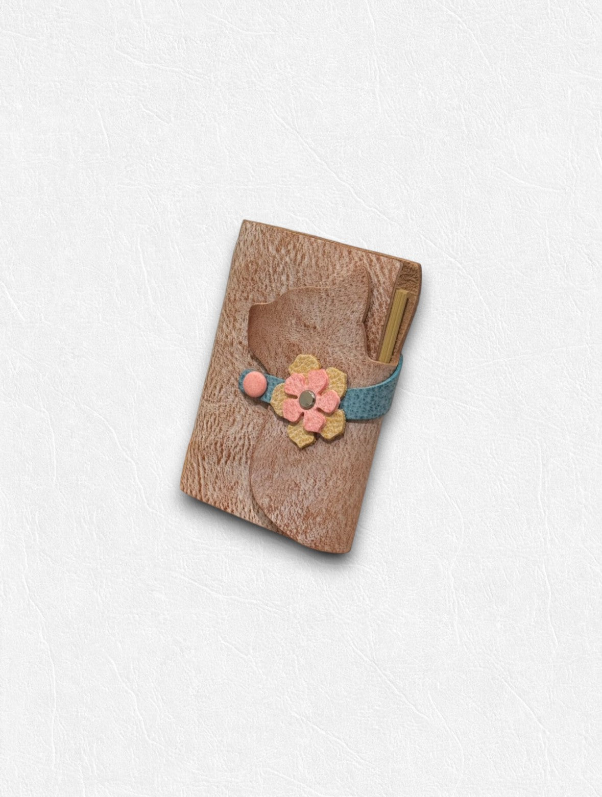 Kitty Leather Journal - A7 - Made by Frey