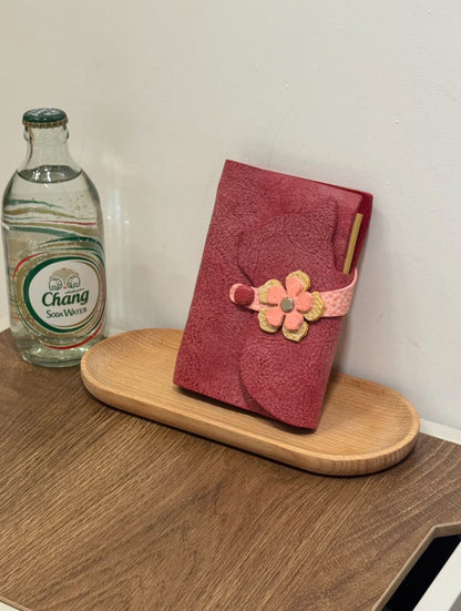 Kitty Leather Journal - A7 - Made by Frey