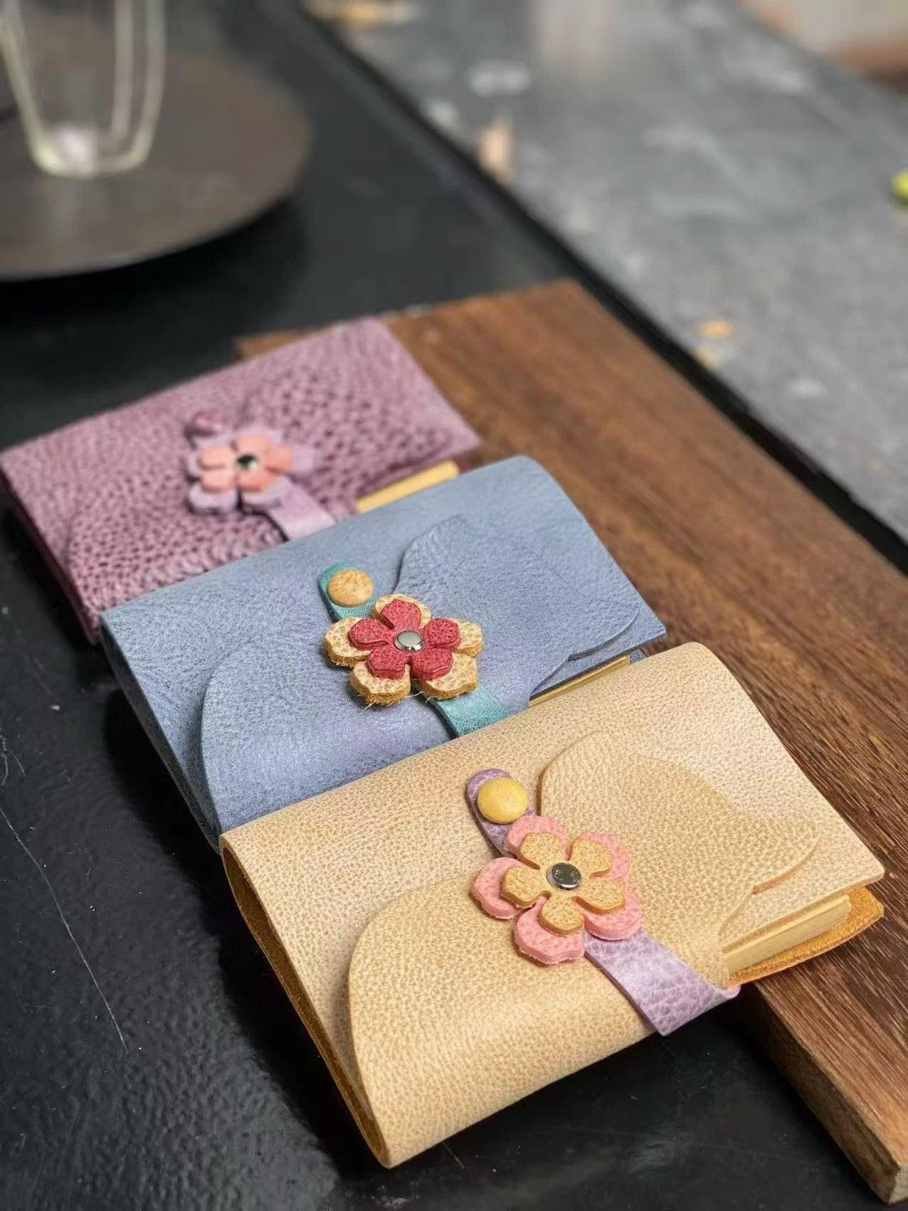 Kitty Leather Journal - A7 - Made by Frey
