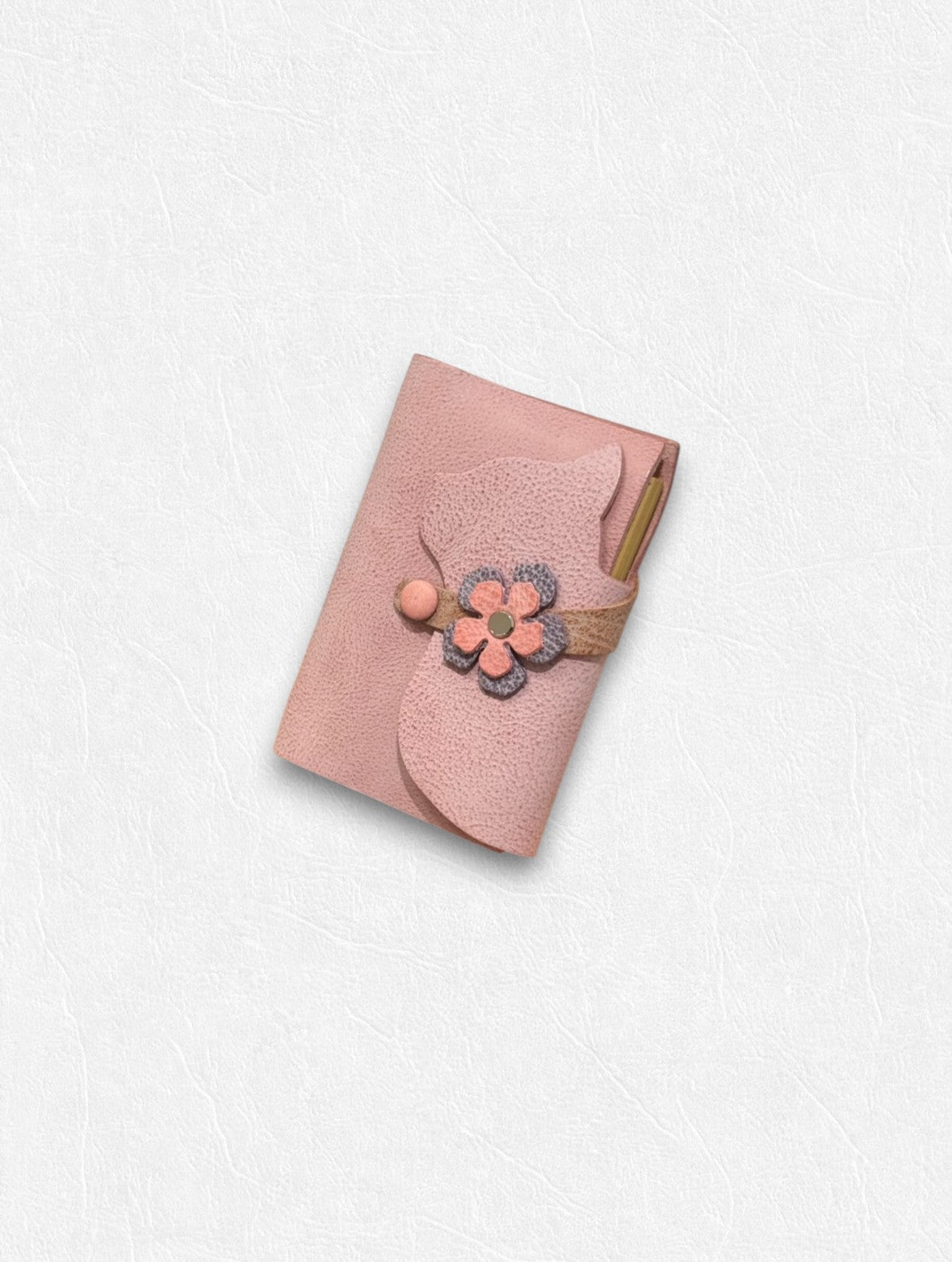 Kitty Leather Journal - A7 - Made by Frey
