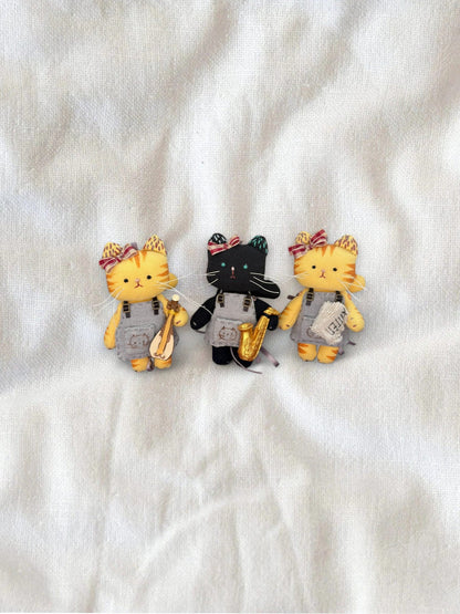 Musician Lucky Kitty Charms - Deluxe Gift Set - Made by Frey