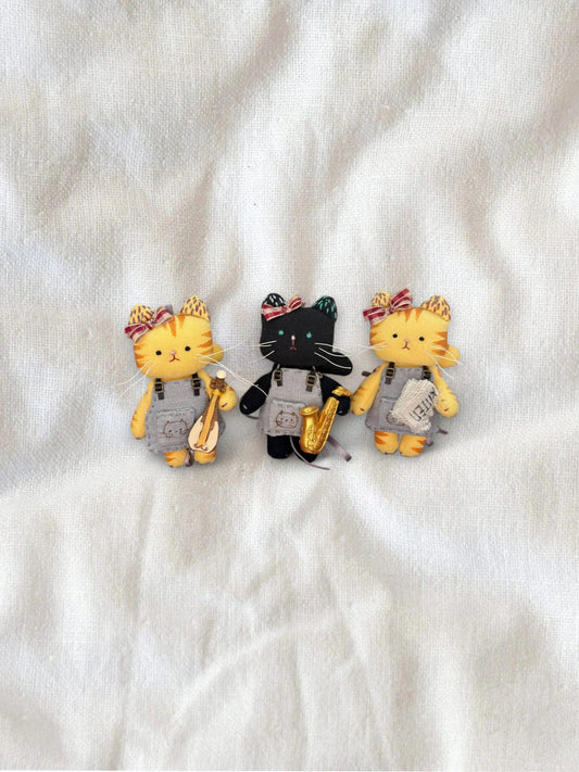 Musician Lucky Kitty Charms - Deluxe Gift Set - Made by Frey