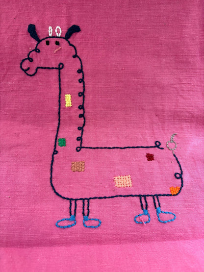 One - Off Drop — Handwoven Tote with Little Deer Embroidery - Made by Frey