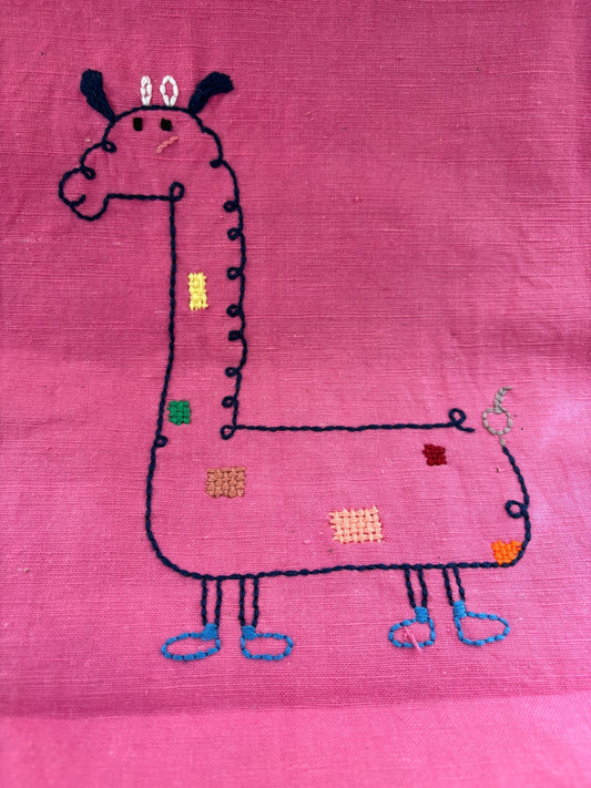 One - Off Drop — Handwoven Tote with Little Deer Embroidery - Made by Frey