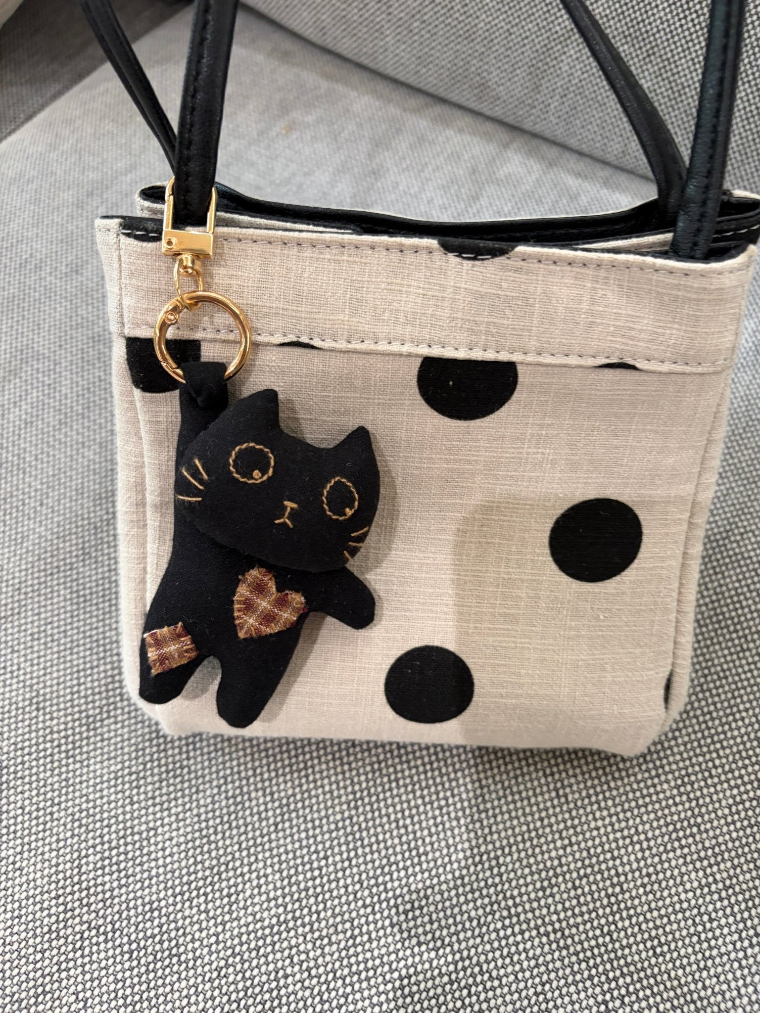 Paw-Stuck Kitty Bag Charm - Made by Frey