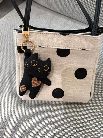 Paw-Stuck Kitty Bag Charm - Made by Frey