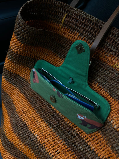 Portable Bear Sunglasses & Eyeglasses Protective Pouch - Made by Frey