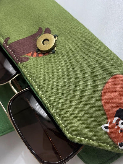 Portable Bear Sunglasses & Eyeglasses Protective Pouch - Made by Frey