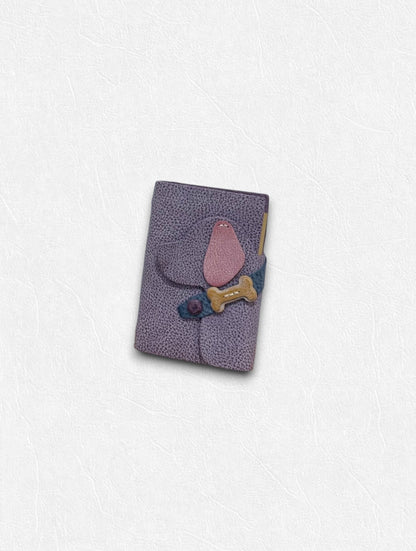 Puppy Leather Journal - A7 - Made by Frey