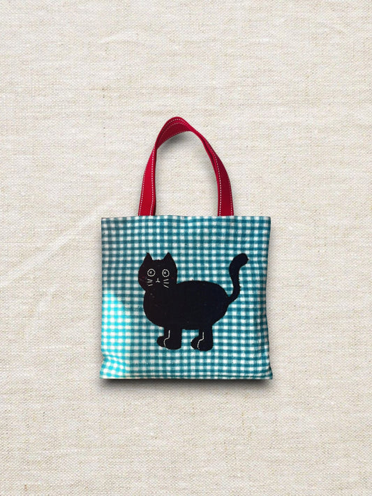 Shy Black Cat Tote - Made by Frey