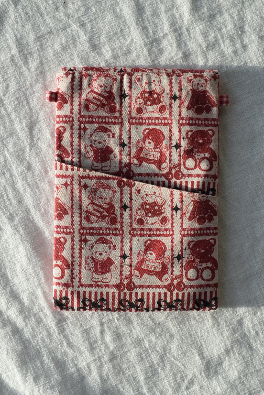 TN Regular-Size Journal Pouch – Christmas Teddy Bear - Made by Frey