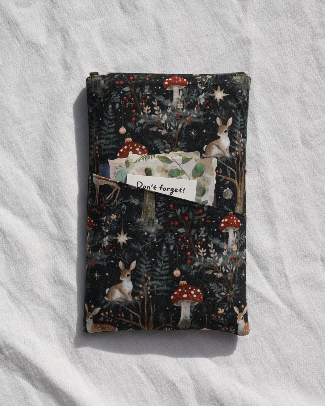 TN Regular-Size Journal Pouch – Christmas Woodland Deer | Preorder - Made by Frey