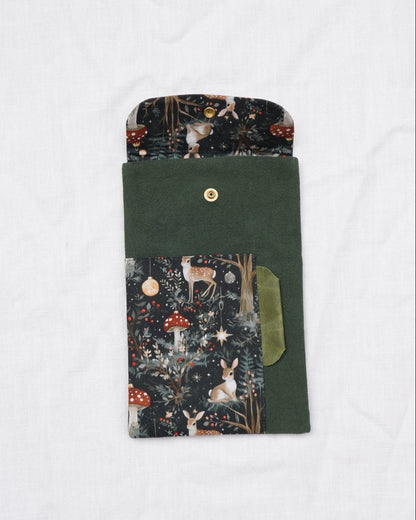 TN Regular-Size Journal Pouch – Christmas Woodland Deer | Preorder - Made by Frey