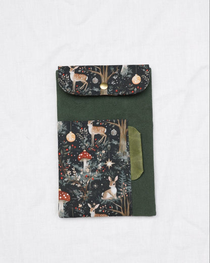 TN Regular-Size Journal Pouch – Christmas Woodland Deer | Preorder - Made by Frey