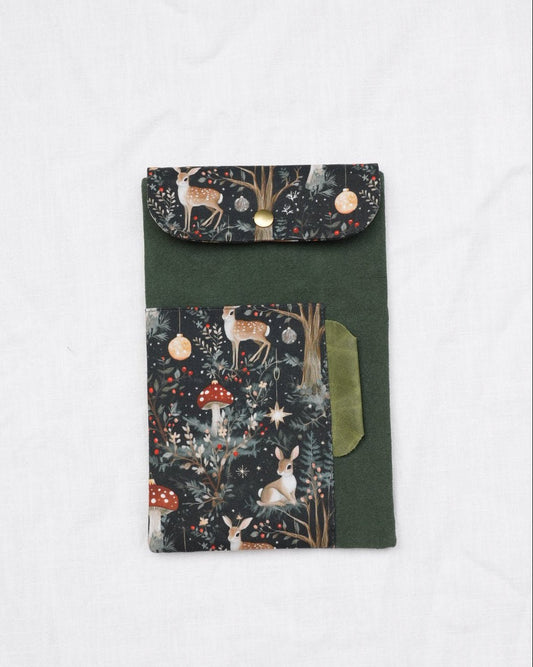 TN Regular-Size Journal Pouch – Christmas Woodland Deer | Preorder - Made by Frey