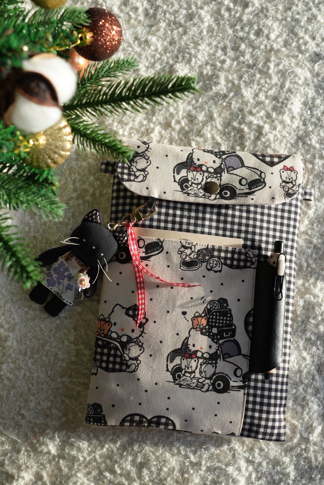 TN Regular-Size Journal Pouch – Kitty Road Trip | Limited Edition - Made by Frey