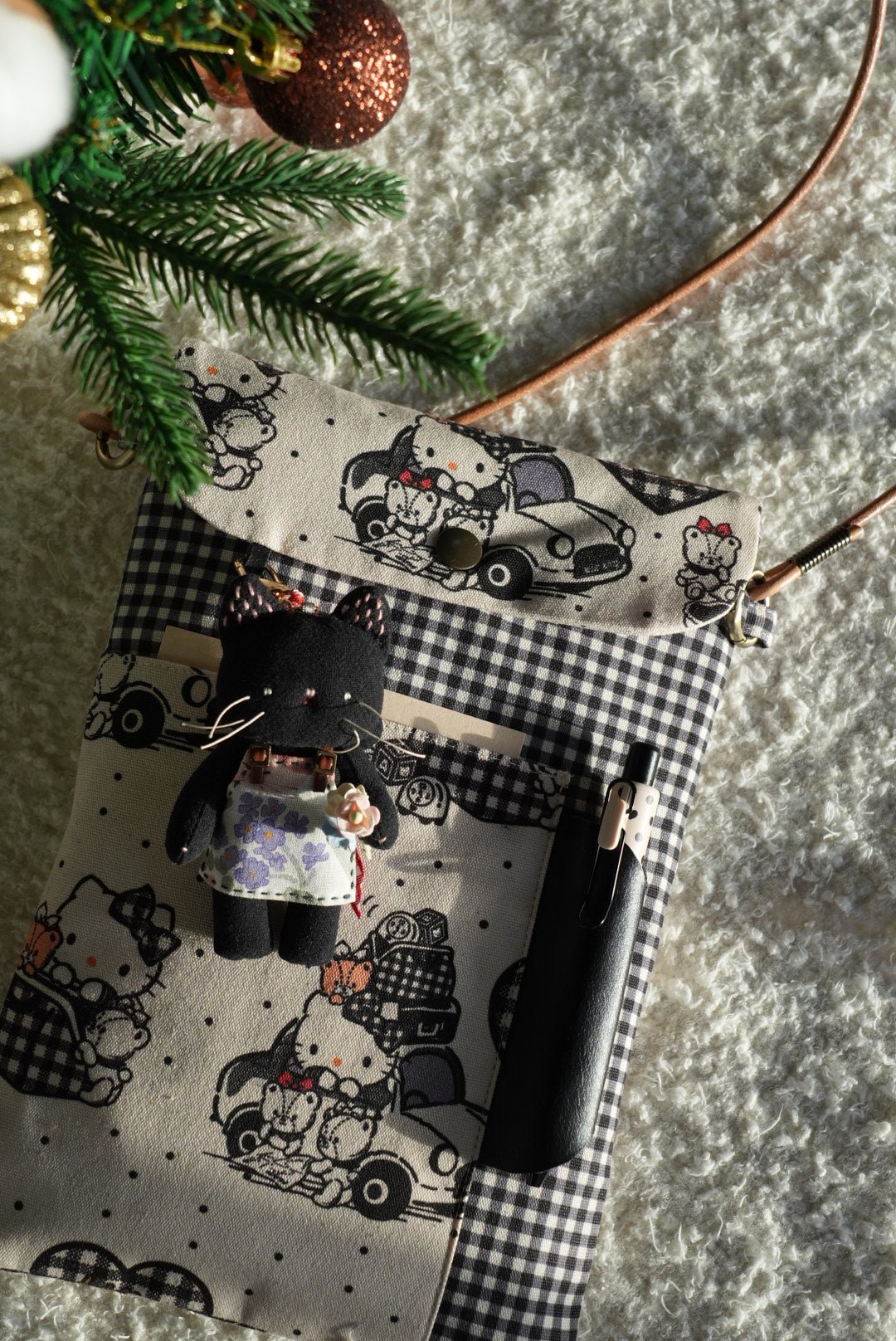 TN Regular-Size Journal Pouch – Kitty Road Trip | Limited Edition - Made by Frey