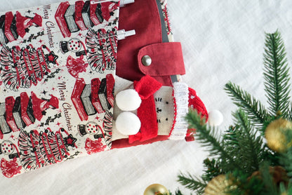 Vintage Christmas A5 Book & Journal Sleeve | Ships in 1 week - Made by Frey
