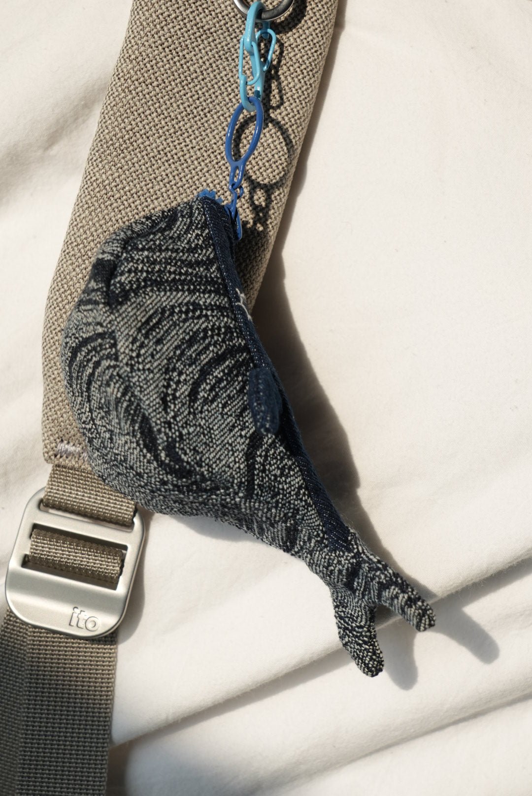 Whale Zipper Pouch & Bag Charm - Made by Frey