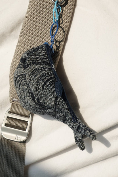 Whale Zipper Pouch & Bag Charm - Made by Frey